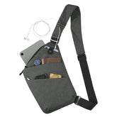 Tibroni Shoulder Bag, Sling Bag, Anti-Theft Chest Bag, Men's Bag, Crossbody Bag, Chest Bag, Men's Bag for Hanging